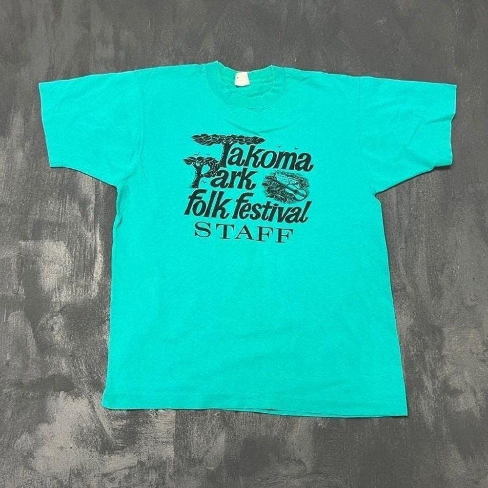 Vintage Takoma Park Folk‎ Festival Shirt Mens Large 1990s